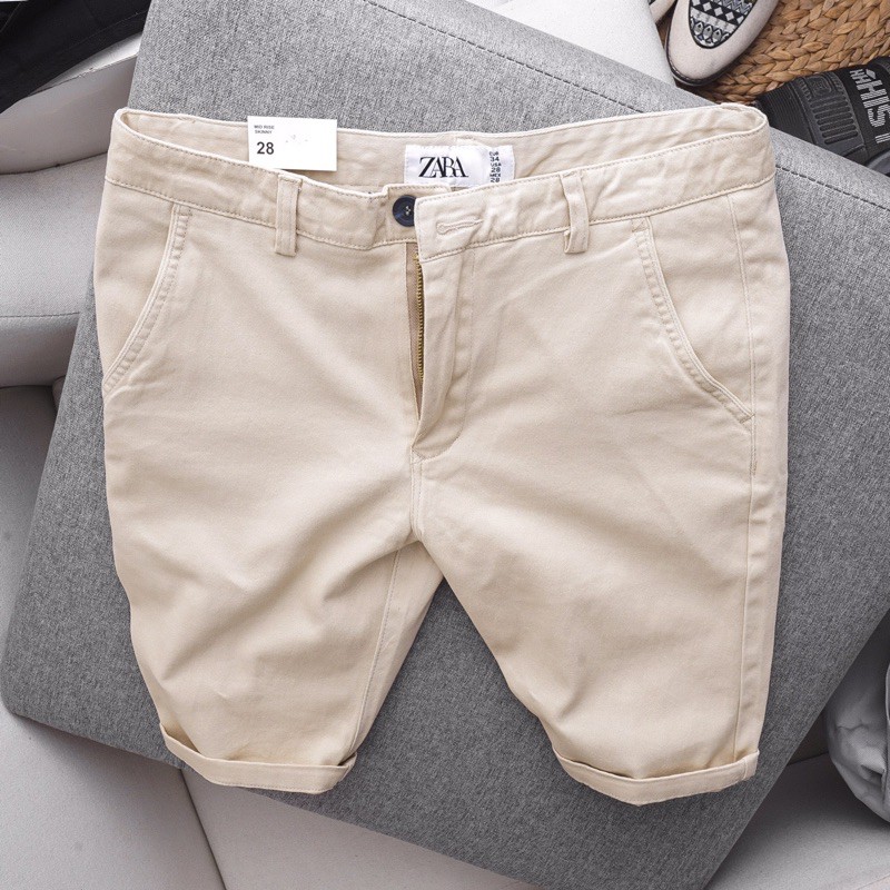 [FREESHIP] Quần short kaki [ZARA] [BAO ĐỔI TRẢ] nguyên bản, không ra màu | BigBuy360 - bigbuy360.vn