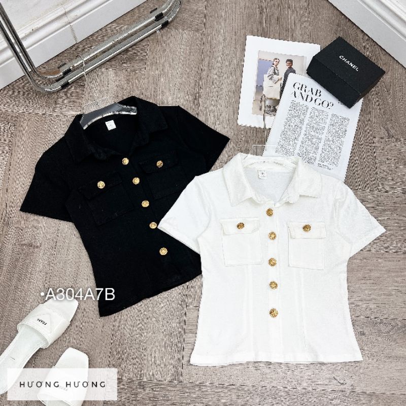 Áo sơ mi nữ công sở dự tiệc sơ mi khuy tay ngắn dáng lửng ôm body cottont cao cấp