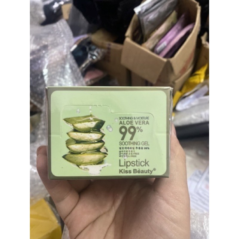 [Xả Hàng 3 Ngày] Son Môi Dưỡng Ẩm Chiết Xuất Lô Hội Kiss Beauty - Hàng Nội Địa Trung Quốc | BigBuy360 - bigbuy360.vn