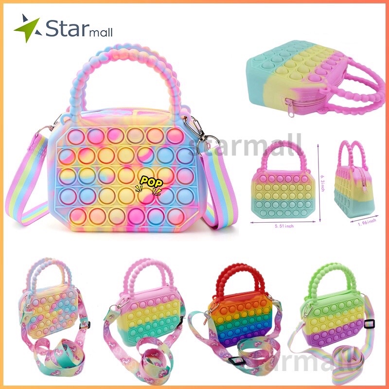 Túi pop it bong bóng vuông