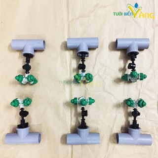 Vòi phun sương 4 hướng 06 bộ đầy đủ -  chân ống T21