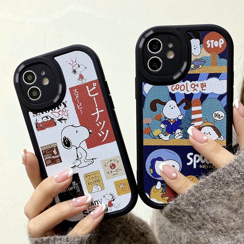 Ốp Điện Thoại Hình Cún Dễ Thương Cho IPhone 12 13 11 Pro Max X Xs Max Xr 7 8 Plus