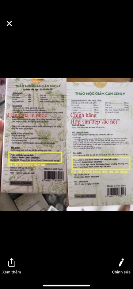 Giảm cân cenly 15 viên và 30 vien | BigBuy360 - bigbuy360.vn