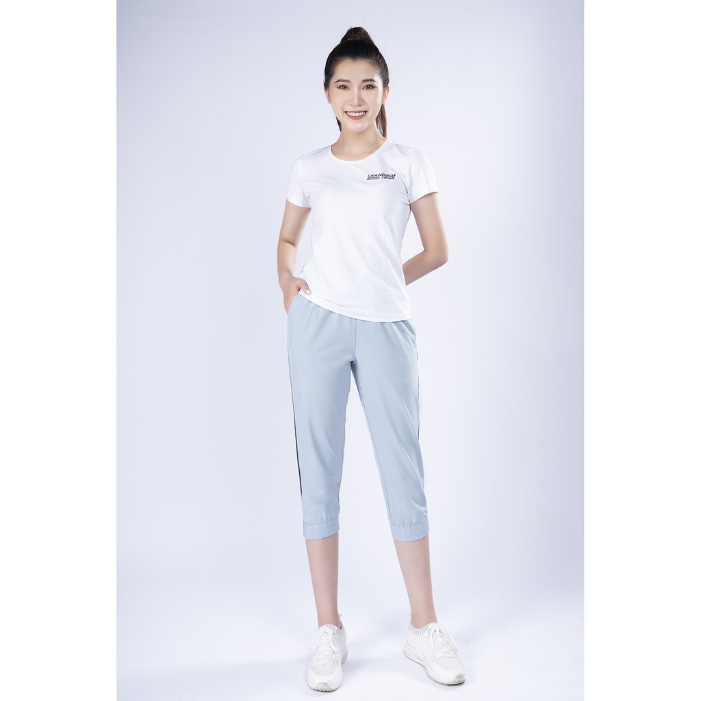 Quần Capri Nữ Livan Sport Mềm Mại Năng Động Màu Ghi Xanh