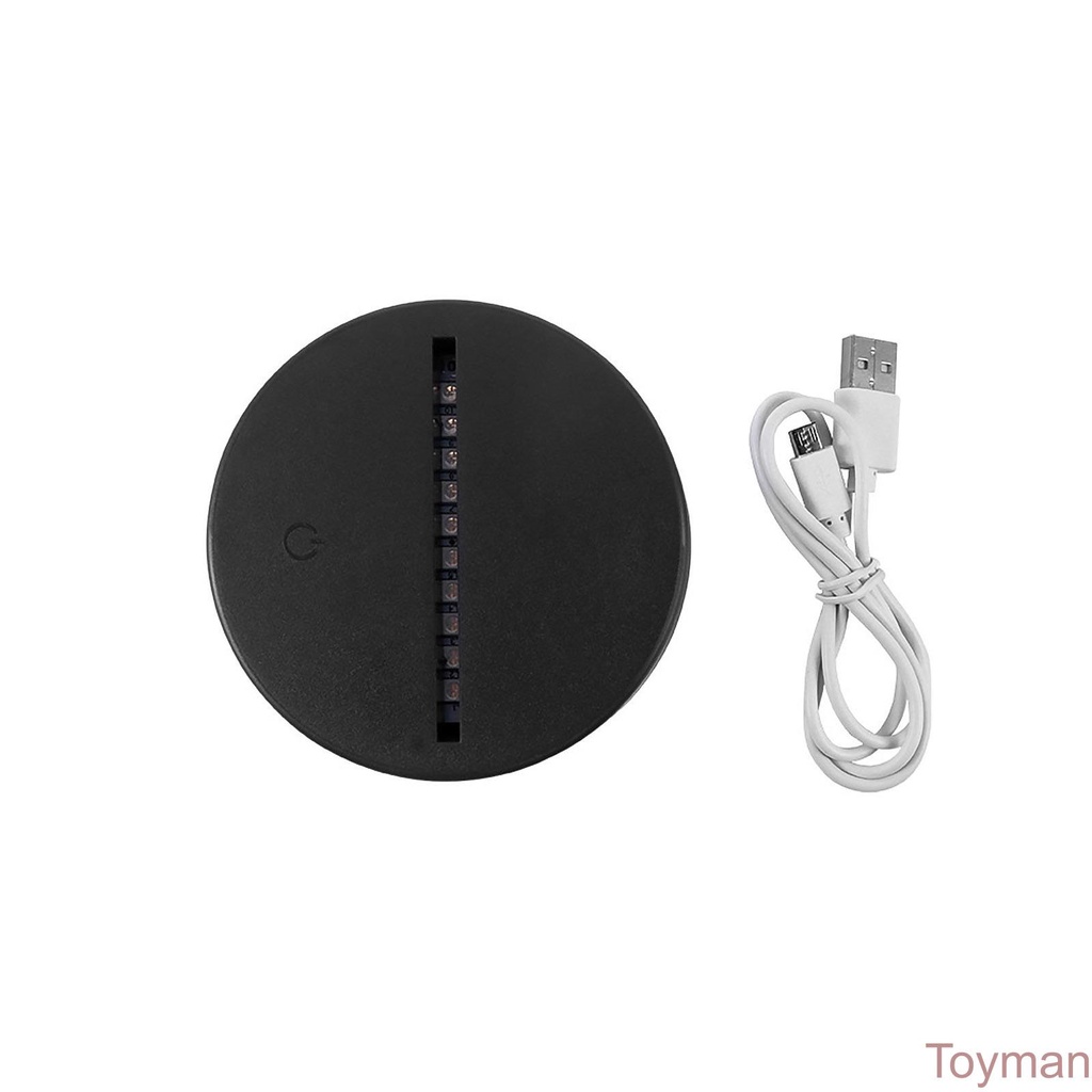 3D Led Touch Switch 7 Color Lightweight Lamp Base Night Light Base For Living Room Bedroom