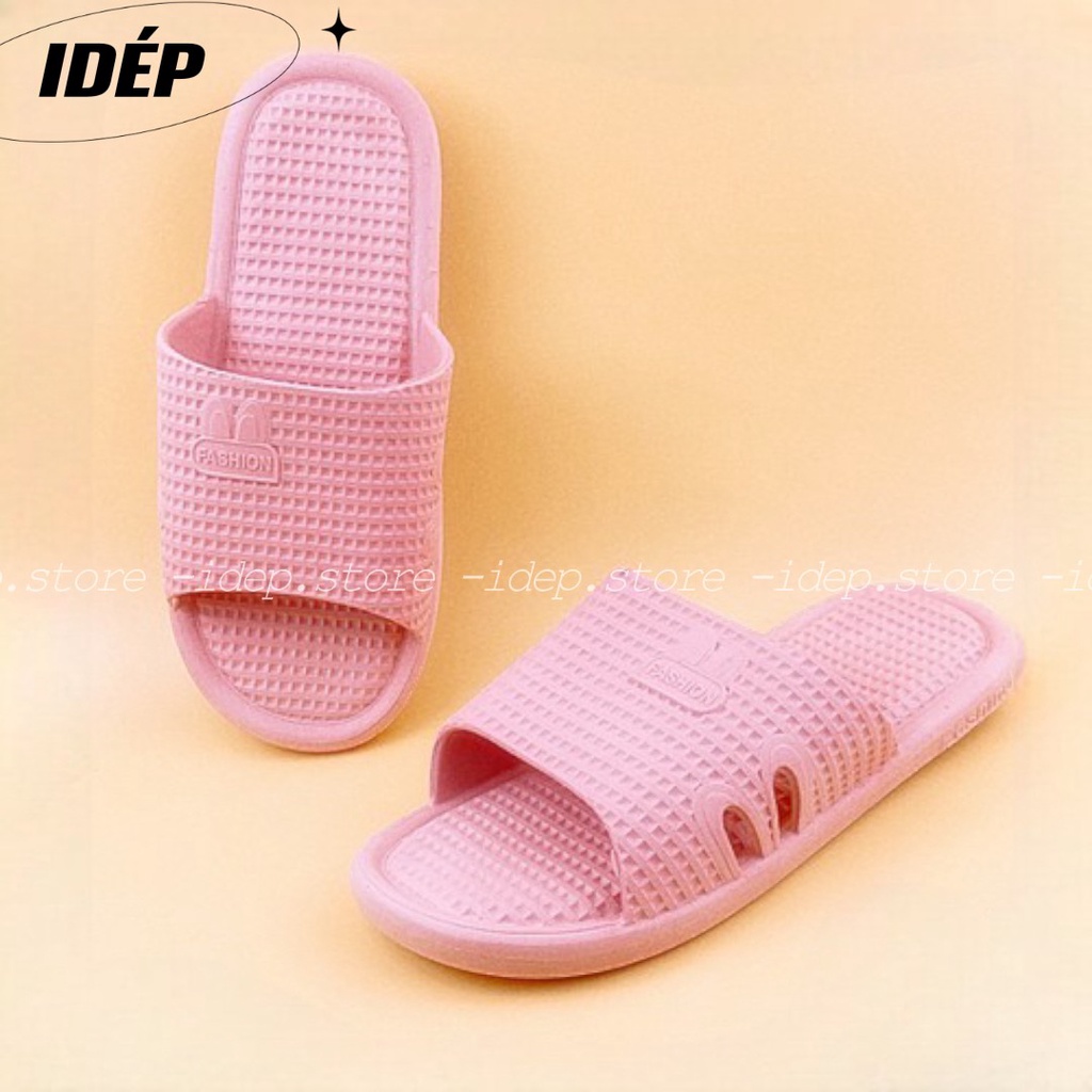 Dép nhựa nữ hình tai THỎ vân nổi êm chân chống trượt đi trong nhà nhà tắm (FORM NHỎ) iDÉP- DL207