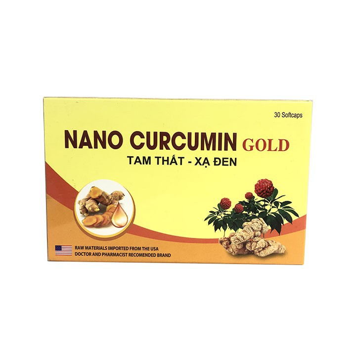 Hỗ trợ Viêm Loét Dạ Dày-NANO CURCUMIN GOLD-Hộp 30 Viên