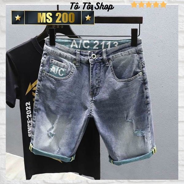 Quần Short Jean Nam Chất Bò Co Giãn❤️FREESHIP❤️Quần Đùi Nam thời trang cao cấp  Tô Tồ Shop - MQ200
