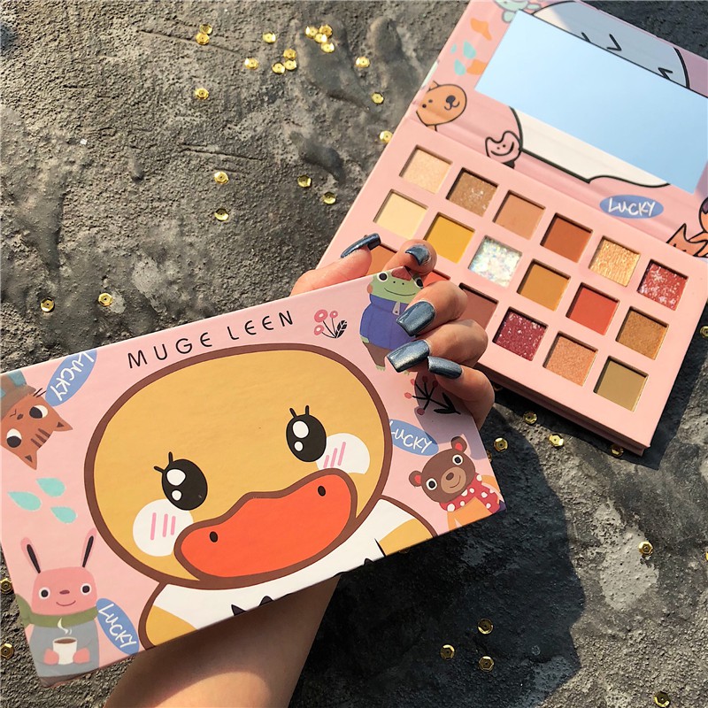 PHẤN MẮT Muge Leen 18 Ô MÀU Sở hữu chất phấn mềm mịn, dễ tán và lên màu chuẩn | BigBuy360 - bigbuy360.vn