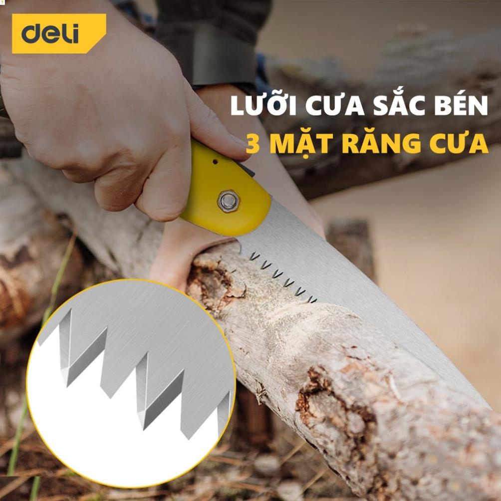 [LIFEDL157] Cưa Cầm Tay Deli Cao Cấp - Có Thể Gấp Gọn Tiện Lợi, An Toàn - Chất Liệu Chống Mòn, Gỉ - DL6006 .