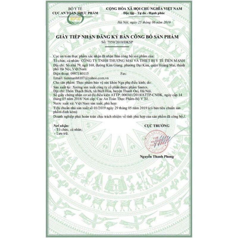 Viên uống bổ sung nội tiết của Nga Hộp 60 viên