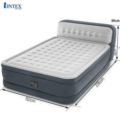 Giường hơi tích hợp bơm điện công nghệ mới có đầu giường INTEX 64448
