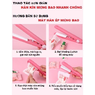 Máy hàn/ép miệng túi miệng bao mini cầm tay