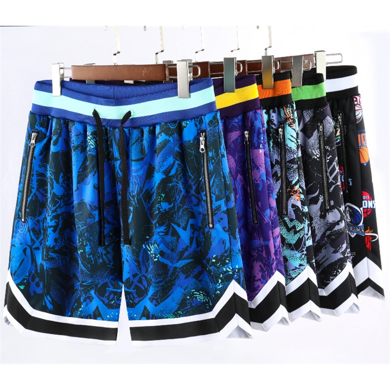 Hàng Bán Chạy Quần Short Thể Thao Đi Biển Lưng Thun Co Giãn In Hình Lakers Cho Cặp Đôi Dễ Phối Đồ