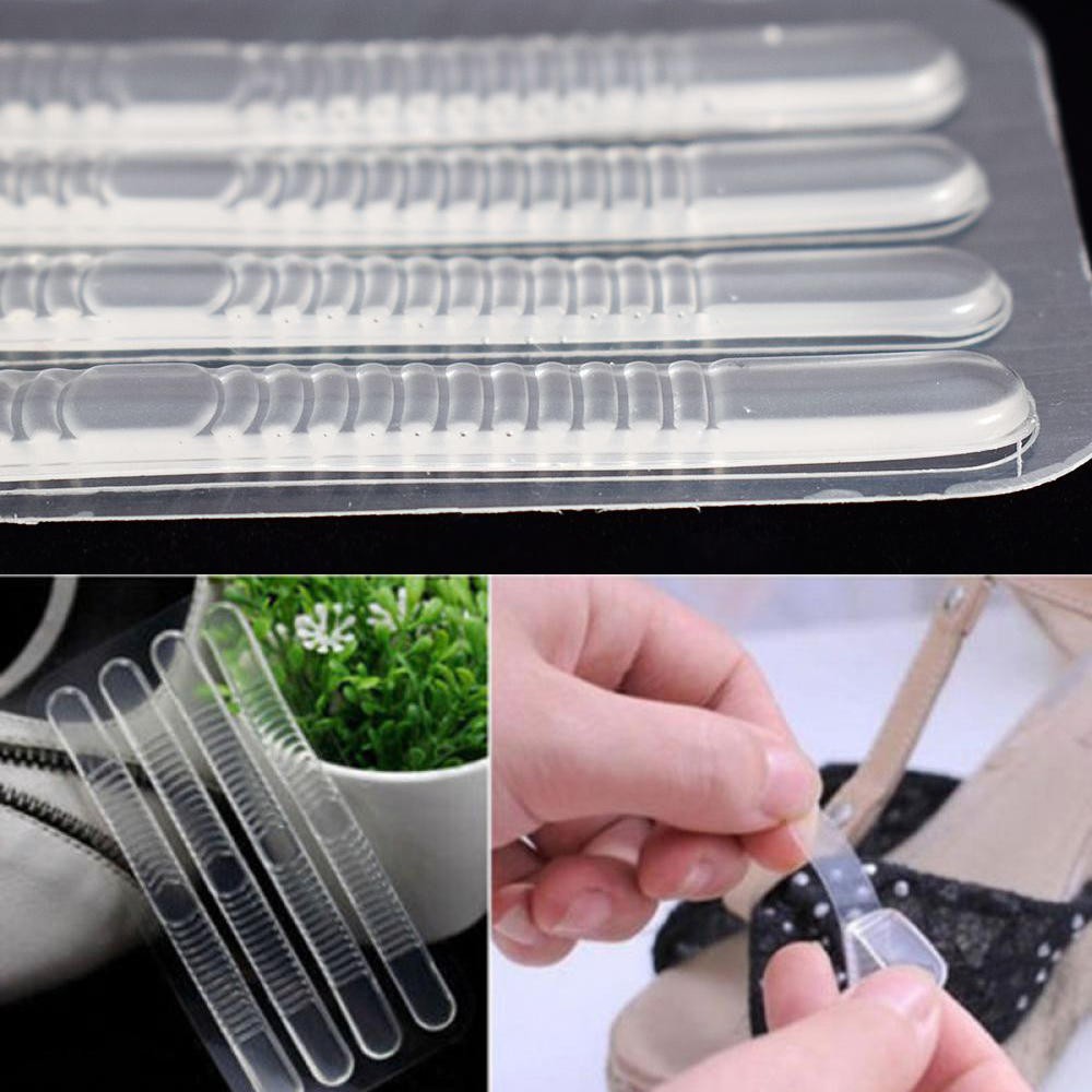 Miếng đệm gót chân silicone dán dây quai hậu của dép