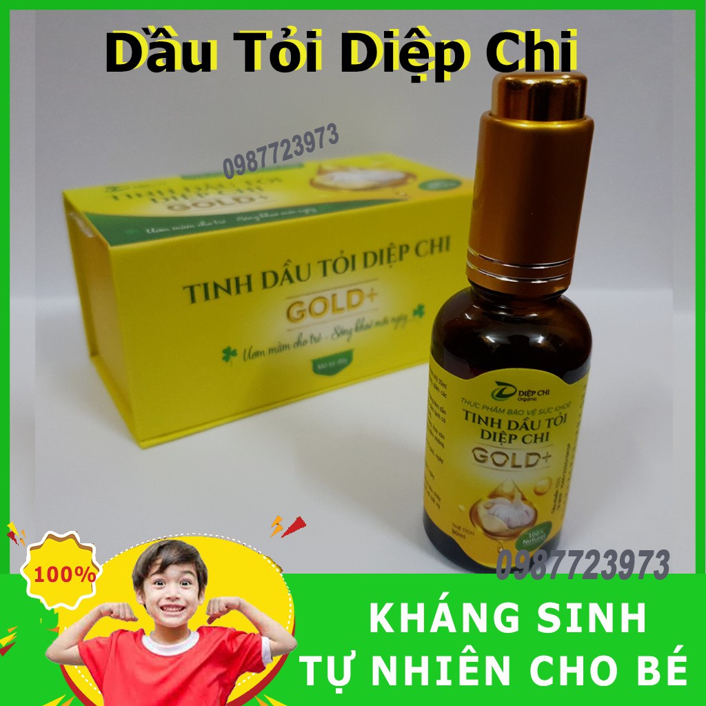 Dầu Tỏi Diệp Chi Gold Plus Tăng Đề Kháng, Đánh Bay Ho, Mũi - An Toàn Cho Bé