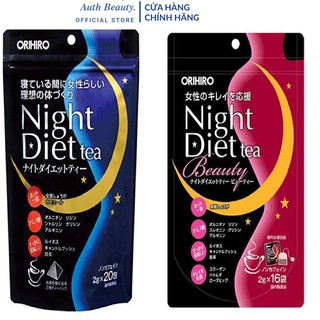 [Mã COSDAY723 -10% đơn 150K] Trà hỗ trợ giảm cân ban đêm Orihiro Night Diet Tea 24 Túi Lọc
