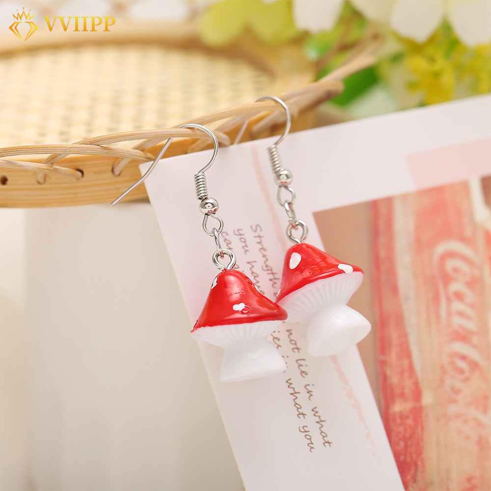 Hoa Tai Hình Nấm Phong Cách Hàn Quốc Cho Nữ