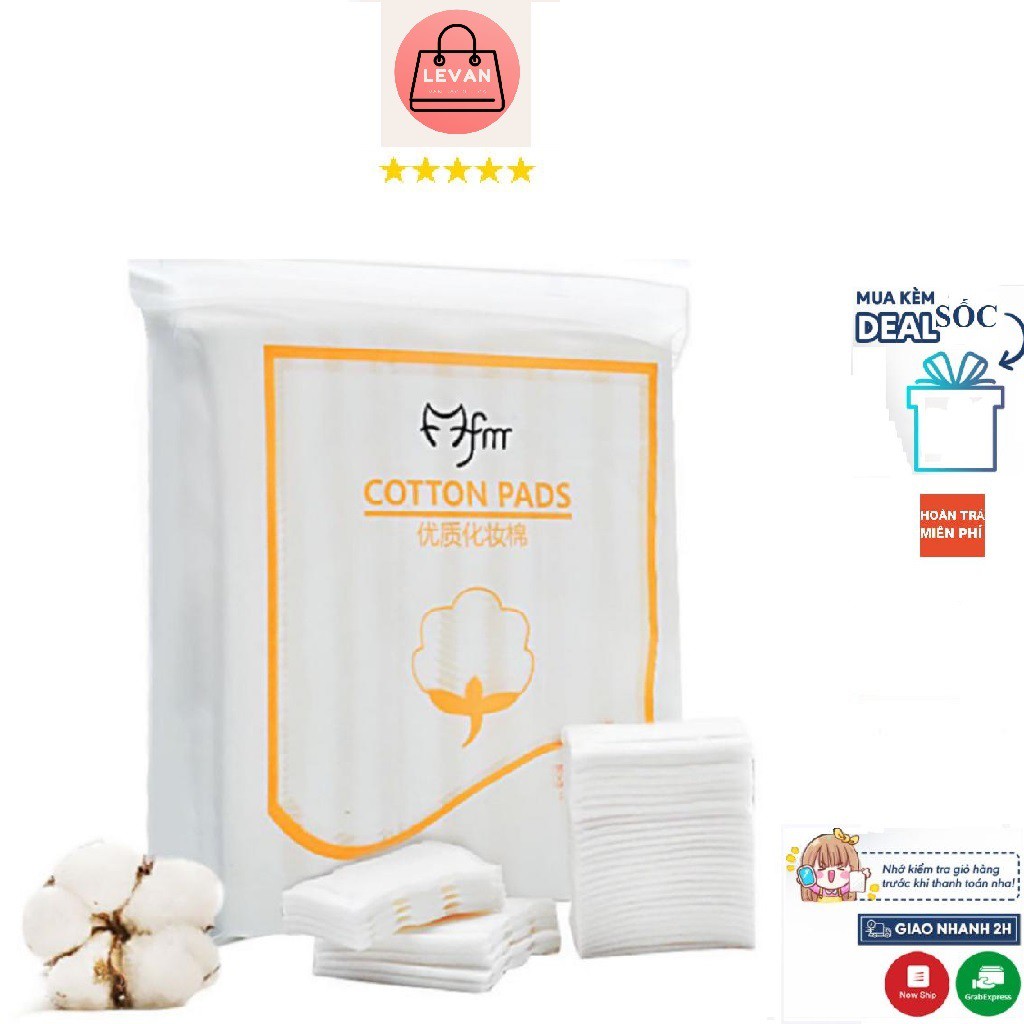 Bông tẩy trang LEVAN 222 miếng cotton pads 3 lớp mềm mịn không gây kích ứng da BONGTAYTRANG1K9K.01 | WebRaoVat - webraovat.net.vn