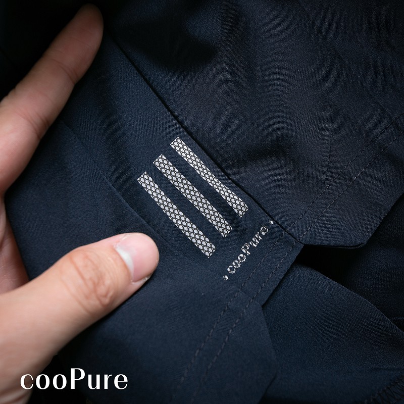 Quần sooc thể thao cooPure màu navy chất liệu gió, điểm nhấn Triple Line NO.2065 (5 màu)