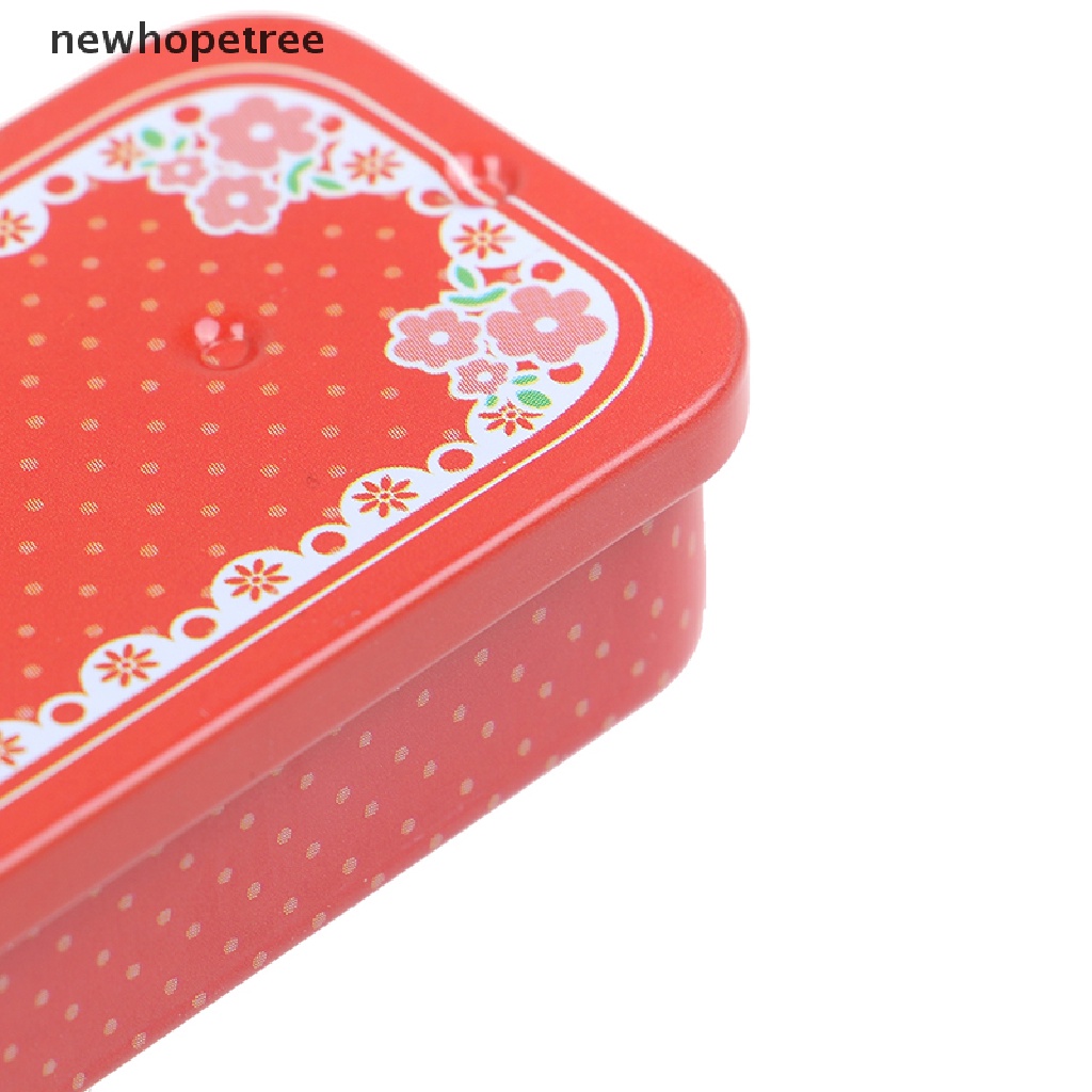 [Hàng mới về] Hộp thiếc mini hình chữ nhật có nắp trượt dùng đựng thuốc tiện dụng