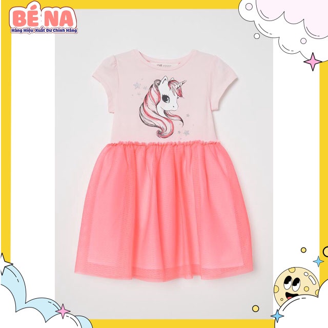 Váy H.M hồng pony chân voan cực đẹp cho bé gái