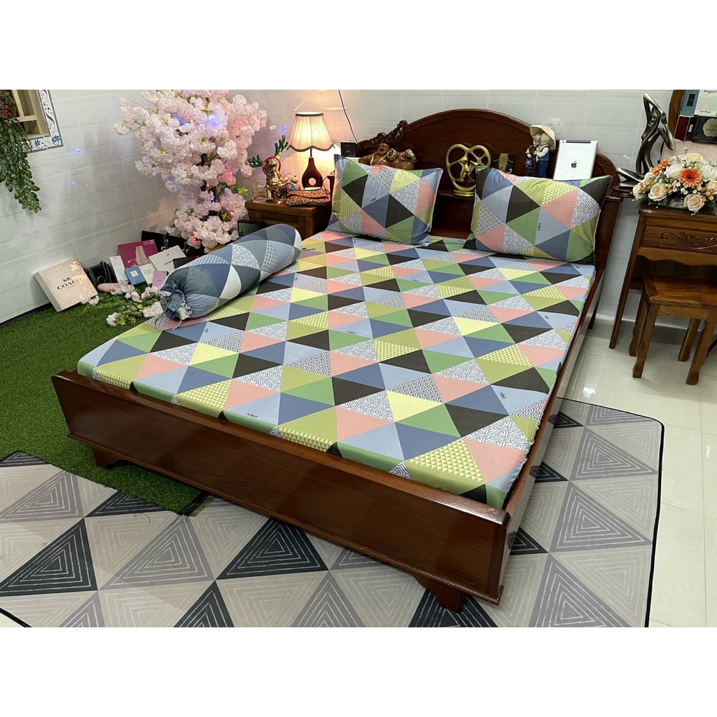 Bộ Ga Giường Thun Lạnh Hàn Quốc  HN160- Xưởng Ga Gối Hồng Nhung