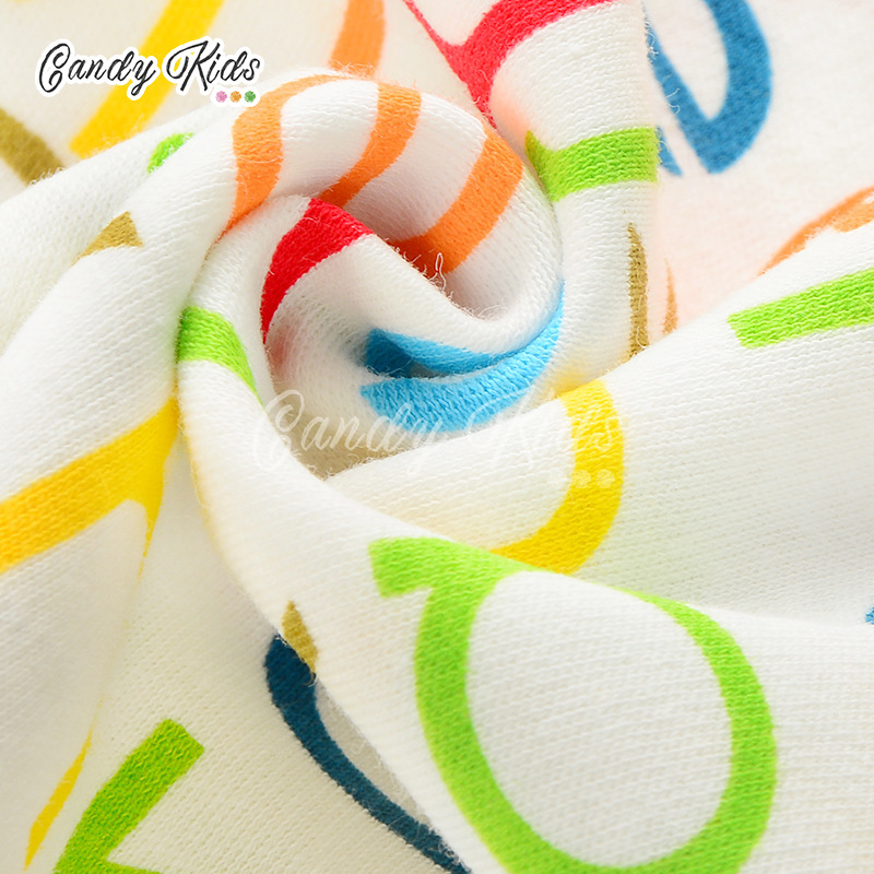 Khăn Yếm Tam Giác Bằng Cotton In Họa Tiết Hoạt Hình Xinh Xắn Cho Bé