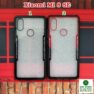 [MỚI T12/2018] ỐP LƯNG XIAOMI MI 8 - MI 8 SE - LƯNG NHỰA TRONG VIỀN MÀU
