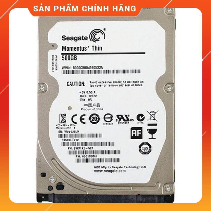 Ổ cứng HDD Seagate Laptop Thin 500Gb mỏng