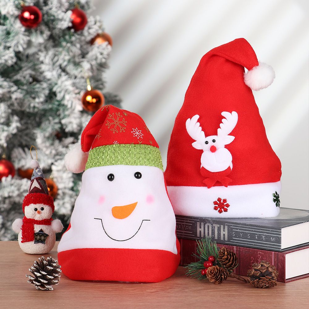 Mũ ông già noel hoạt hình dễ thương dành cho người lớn và trẻ em