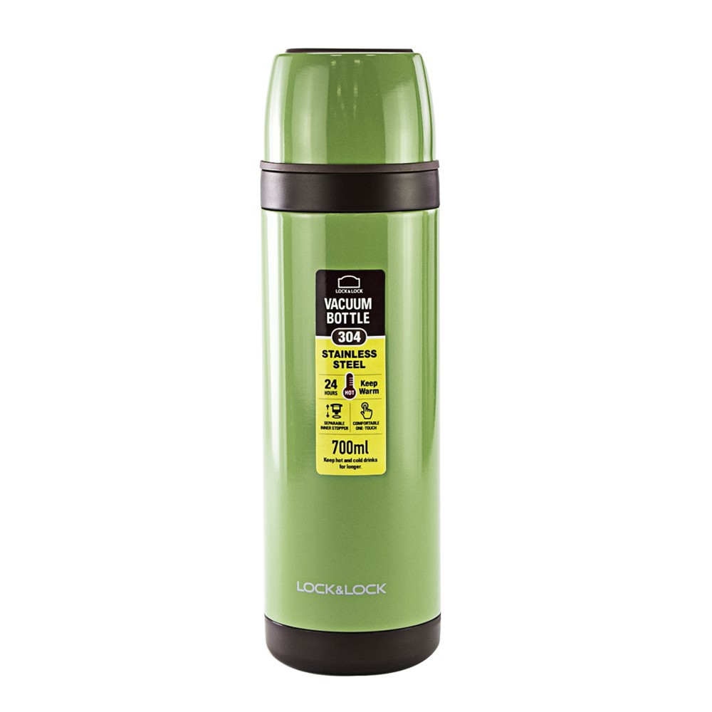 Bình giữ nhiệt Lock&amp;Lock City Vacuum Bottle Olympic Montreal 700ml LHC1448 màu xanh lá - Larva Store
