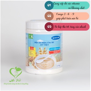 Bột ăn dặm cho bé An Việt, cao cấp, chính hãng, uy tín, an toàn. Bột ăm dặm tốt nhất, ngon nhất, dễ hập thu, từ tự nhiên