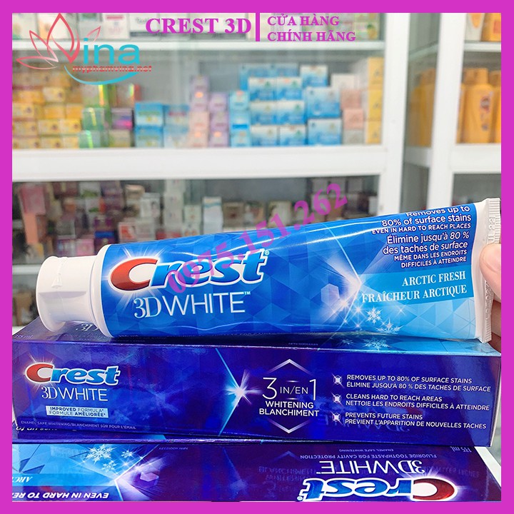 Kem Đánh Răng Crest 3D White Arctic Fresh 135ml