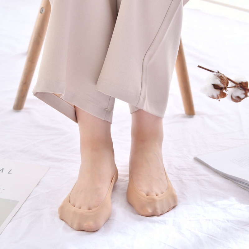 Vớ cotton Cổ Thấp Tàng Hình Chống Trượt Thời Trang