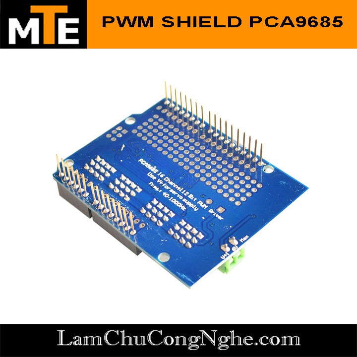 Mạch điều khiển 16 servo 12-bit PWM/Servo shield driver I2C PCA9685