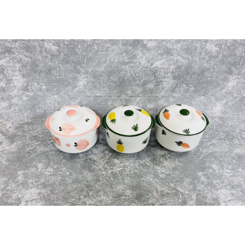 Thố chưng yến 500ml Bát Tràng