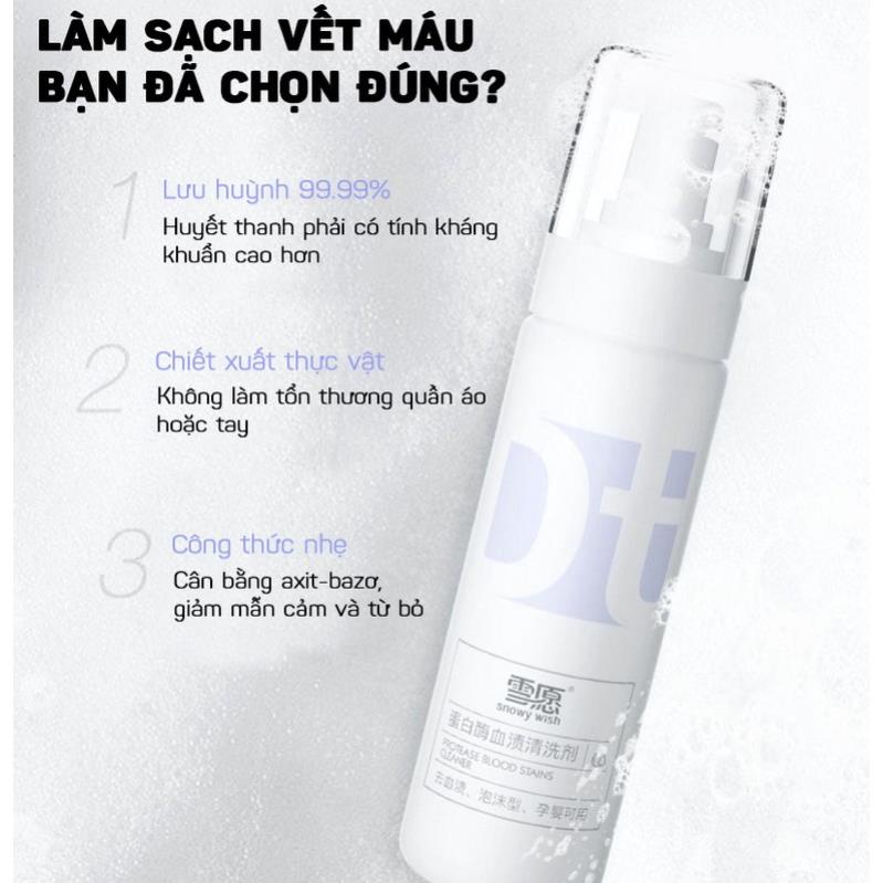 Dung Dịch Tẩy Rửa Vết Máu Trên Quần Áo, Đồ Lót Siêu Sạch 200ML