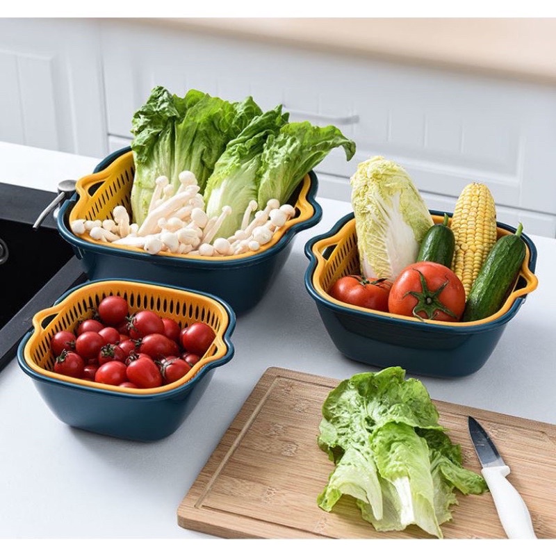 BỘ RỔ 6 MÓN KÈM CHẬU CAO CẤP ĐỰNG ĐỒ ĐA NĂNG