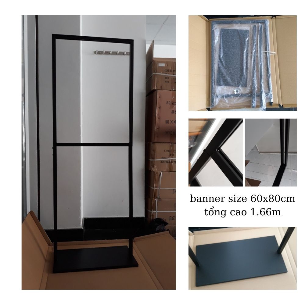 STANDEE CHÂN SẮT NGOÀI TRỜI LẮP RÁP DỄ DÀNG