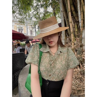 B3 áo sơ mi tay bồng maii thươngg bigsize