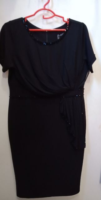 Đầm dự tiệc trung niên sang trọng thiết kế BM đầm dáng suôn ôm nhẹ