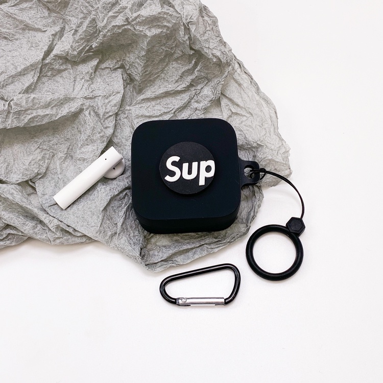 Vỏ bảo vệ hộp sạc tai nghe Bluetooth không dây Xiaomi Air 2 SE 2 kiểu hoạt hình đơn giản