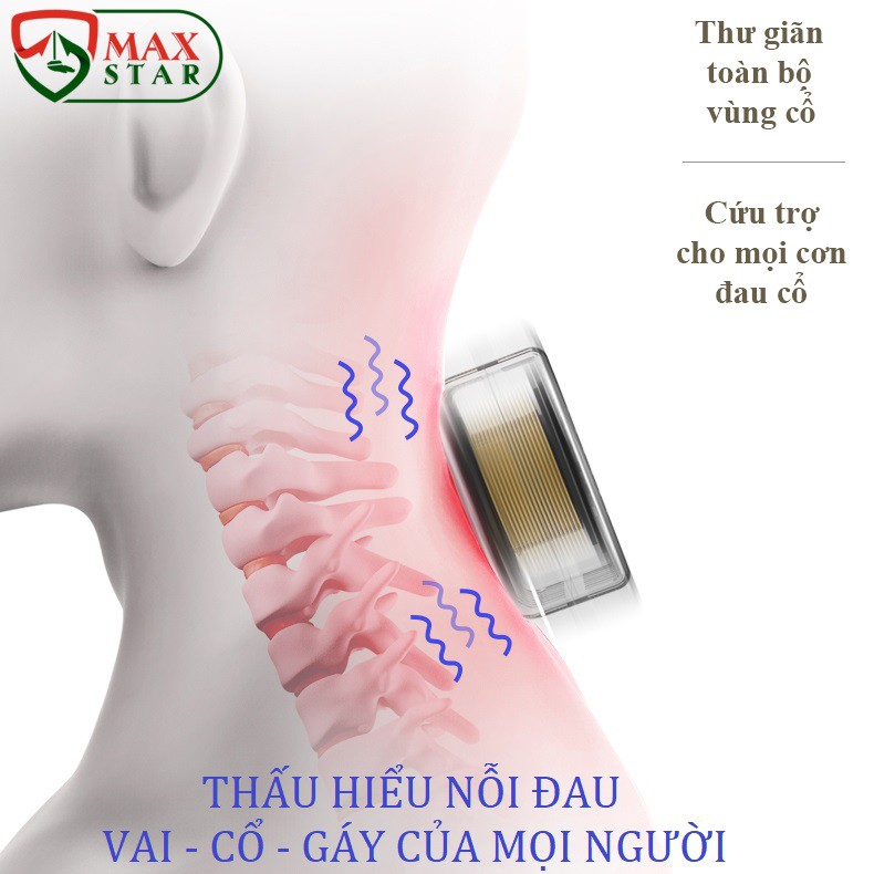 [BẢO HÀNH CHÍNH HÃNG] Gối massage trị liệu cổ vai gáy chữ U hồng ngoại đa năng chính hãng Máy massage cổ vai gáy ✅