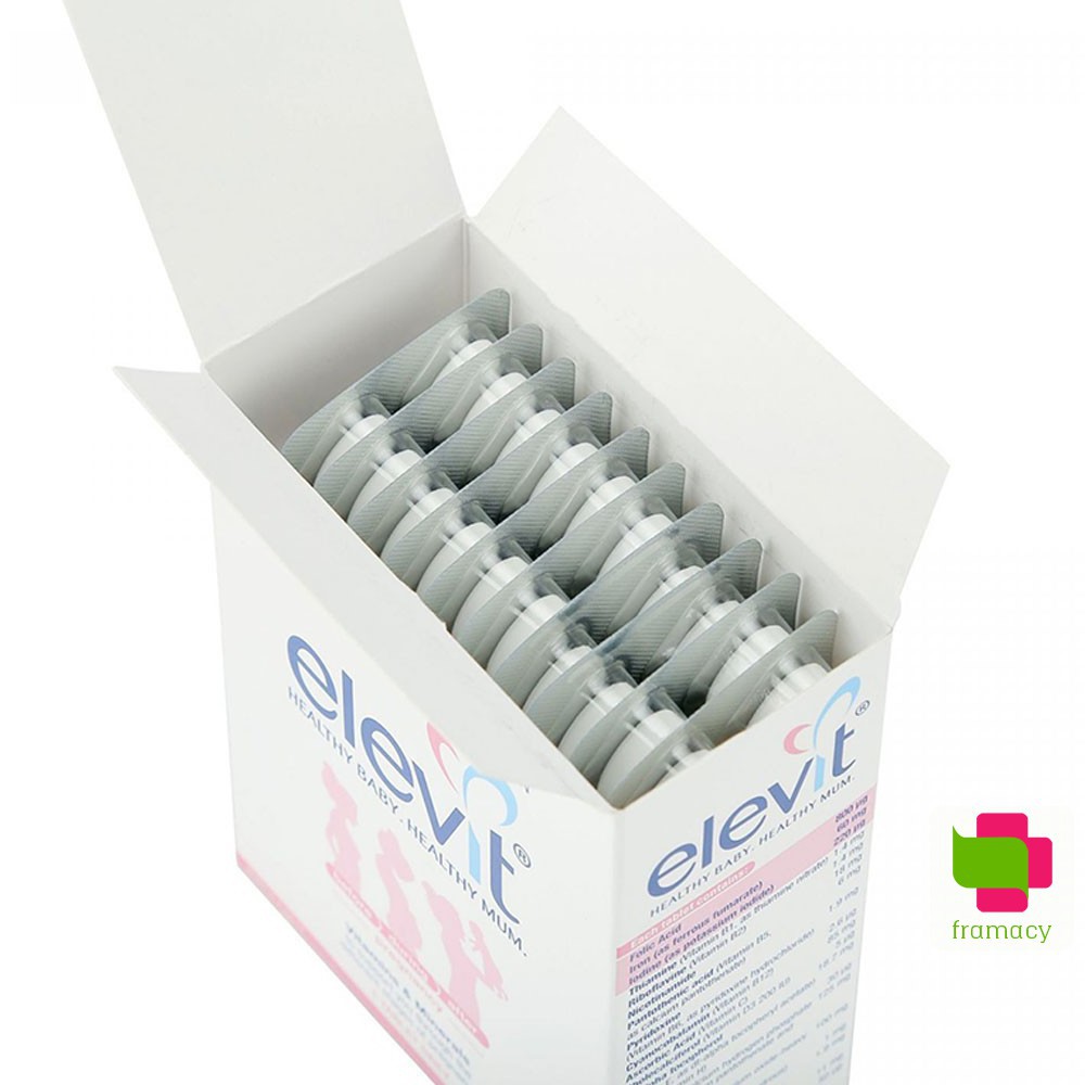 Vitamin tổng hợp Elevit Bầu, Úc  bổ sung Vitamin C, D3, Axit Folic cho mẹ bầu, mẹ sau sinh