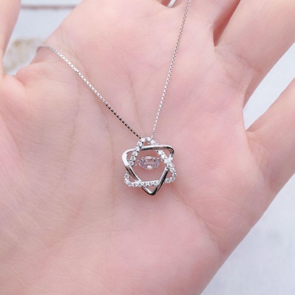 Vòng cổ Mặt Ngôi Sao Đính Đá Sang Trọng Cho Nữ