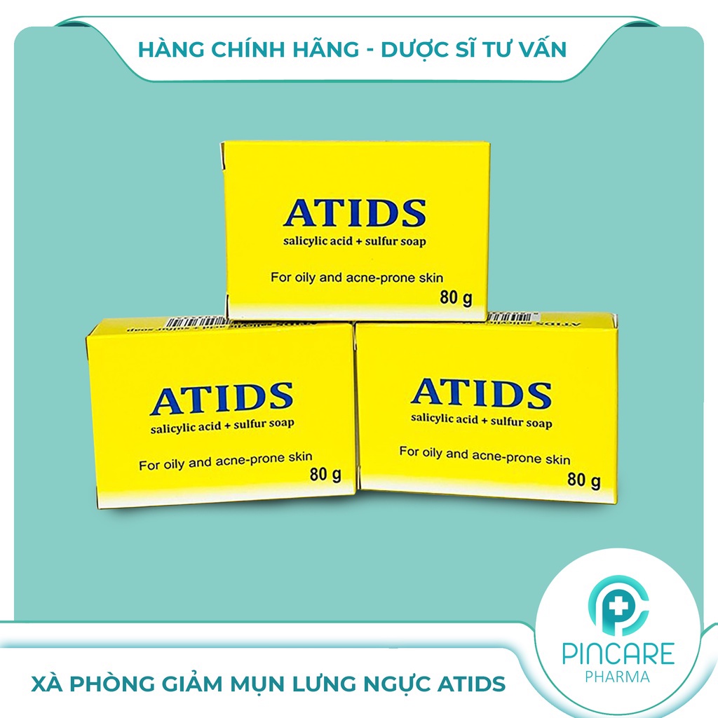 XÀ PHÒNG ATIDS GIẢM MỤN LƯNG NGỰC, GIẢM DÀY SỪNG NANG LÔNG - NHÀ THUỐC PINCARE | WebRaoVat - webraovat.net.vn