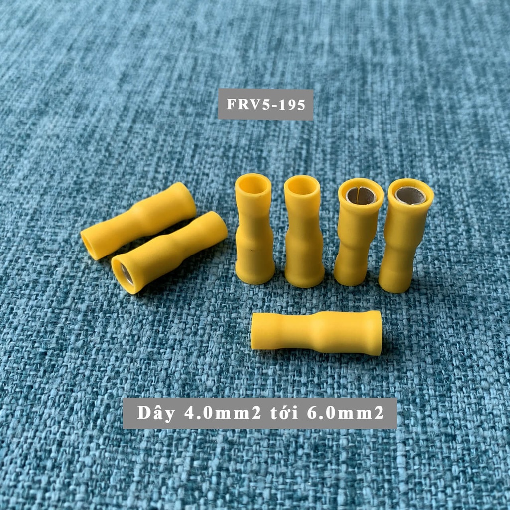Đầu cos nối nhanh đực cái - Dạng đầu đạn - Dây 4mm2 tới 6mm2 - MPV5-195 FRV5-195