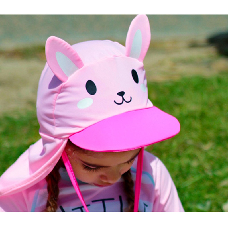 Nón Vành Tròn Chống Tia UV In Hình Động Vật Dễ Thương