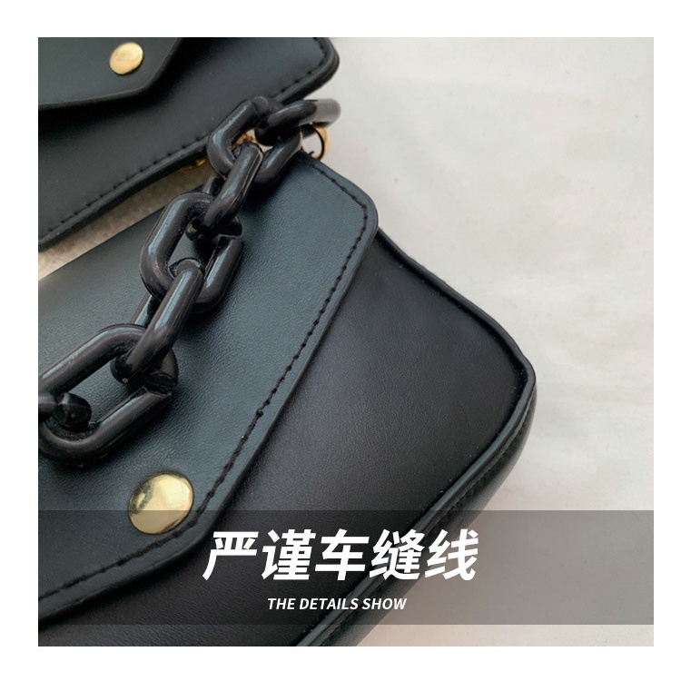 Túi Đeo Vai Một Bên Vai Màu Trơn Dây Xích Kiểu Hàn Quốc Cổ Điển Thời Trang Dành Cho Mẹ Và Bé